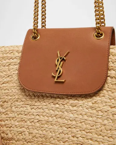 Saint Laurent Panier Tote Bag in Raffia | Thumbnail 5 Saint Laurent Panier Tote Bag in Raffia | Thumbnail 5