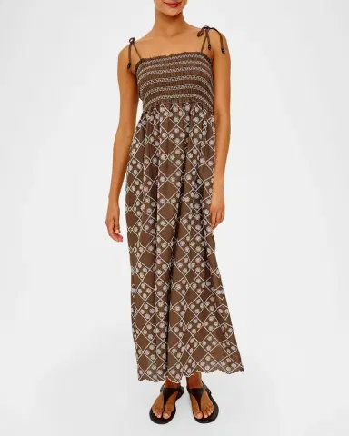 Rails Becca Embroidered Cotton Maxi Dress | Thumbnail 3 Rails Becca Embroidered Cotton Maxi Dress | Thumbnail 3