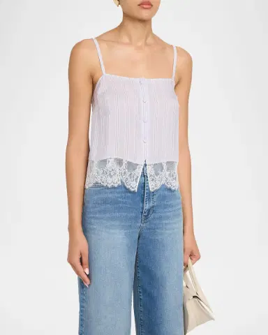 Frame The Stripe Lace Cami | Thumbnail 3 Frame The Stripe Lace Cami | Thumbnail 3
