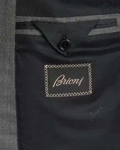 Brioni Men's Tonal Herringbone Wool-Silk Two-Piece Suit | Thumbnail 6 Brioni Men's Tonal Herringbone Wool-Silk Two-Piece Suit | Thumbnail 6
