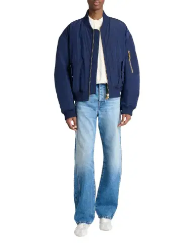 Balmain Men 's Vintage Embroidered Bomber Jacket | Thumbnail 1 Balmain Men 's Vintage Embroidered Bomber Jacket | Thumbnail 1