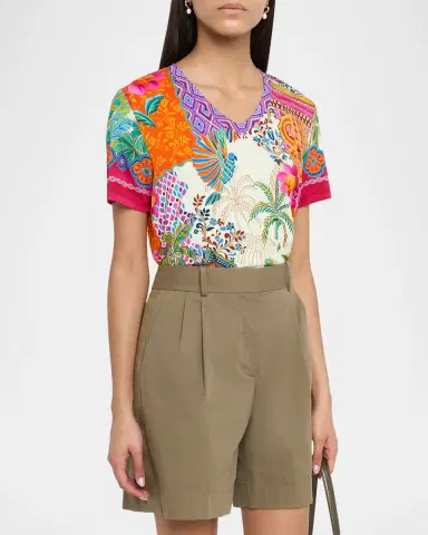 Johnny Was The Janie Botanical-Print Favorite Tee | Thumbnail 3 Johnny Was The Janie Botanical-Print Favorite Tee | Thumbnail 3