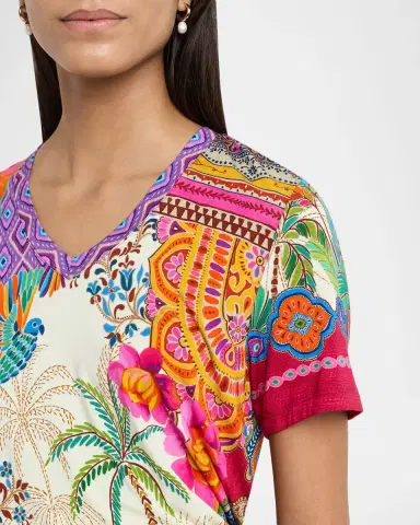 Johnny Was The Janie Botanical-Print Favorite Tee | Thumbnail 4 Johnny Was The Janie Botanical-Print Favorite Tee | Thumbnail 4