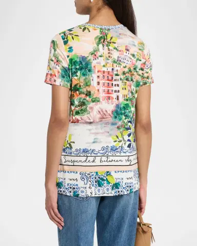 Johnny Was The Janie Botanical-Print Crewneck Tee | Thumbnail 2 Johnny Was The Janie Botanical-Print Crewneck Tee | Thumbnail 2