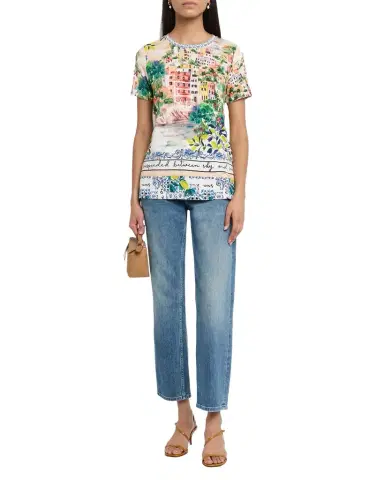 Johnny Was The Janie Botanical-Print Crewneck Tee | Thumbnail 1 Johnny Was The Janie Botanical-Print Crewneck Tee | Thumbnail 1