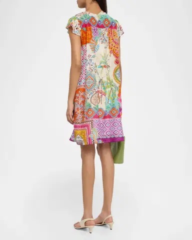 Johnny Was Daisy Botanical-Print Shift Dress | Thumbnail 2 Johnny Was Daisy Botanical-Print Shift Dress | Thumbnail 2