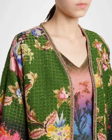 Etro Kesa Ombre Floral Woven Jacket | Thumbnail 4 Etro Kesa Ombre Floral Woven Jacket | Thumbnail 4