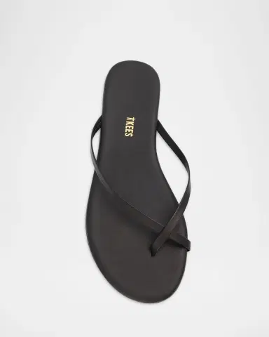 TKEES Riley Metallic Leather Crisscross Flat Thong Sandals | Thumbnail 5 TKEES Riley Metallic Leather Crisscross Flat Thong Sandals | Thumbnail 5