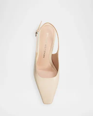 Stuart Weitzman 85mm Stassi Leather Slingback Pumps | Thumbnail 3 Stuart Weitzman 85mm Stassi Leather Slingback Pumps | Thumbnail 3
