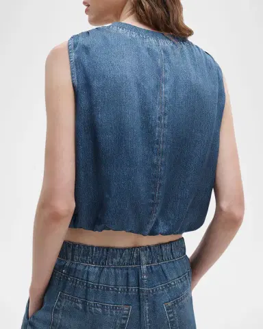 rag & bone rb Miramar Mica Satin Bubble Top | Thumbnail 2 rag & bone rb Miramar Mica Satin Bubble Top | Thumbnail 2