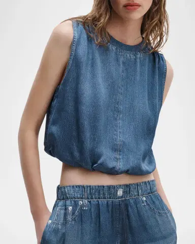 rag & bone rb Miramar Mica Satin Bubble Top | Thumbnail 3 rag & bone rb Miramar Mica Satin Bubble Top | Thumbnail 3
