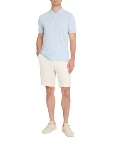 Vince Men 's Cotton Heathered Polo Shirt | Thumbnail 1 Vince Men 's Cotton Heathered Polo Shirt | Thumbnail 1