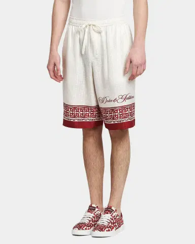 Dolce & Gabbana Men's Majolica-Print Jacquard Twill Bermuda Shorts | Thumbnail 5 Dolce & Gabbana Men's Majolica-Print Jacquard Twill Bermuda Shorts | Thumbnail 5