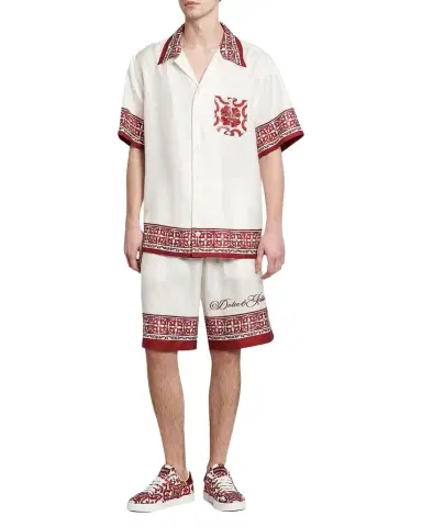 Dolce & Gabbana Men's Majolica-Print Jacquard Twill Bermuda Shorts | Thumbnail 1 Dolce & Gabbana Men's Majolica-Print Jacquard Twill Bermuda Shorts | Thumbnail 1