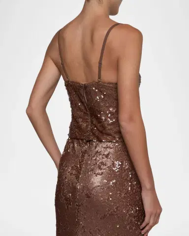 L'Agence Lior Sequined Bralette Top | Thumbnail 2 L'Agence Lior Sequined Bralette Top | Thumbnail 2