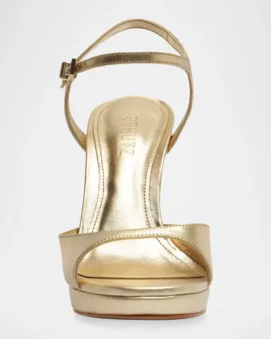 Schutz Scarlett Metallic Leather Platform Sandals | Thumbnail 2 Schutz Scarlett Metallic Leather Platform Sandals | Thumbnail 2