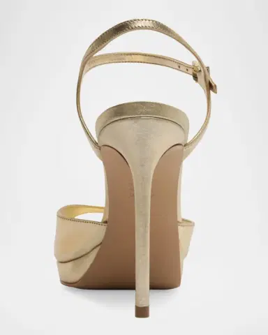 Schutz Scarlett Metallic Leather Platform Sandals | Thumbnail 4 Schutz Scarlett Metallic Leather Platform Sandals | Thumbnail 4