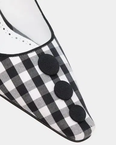 Manolo Blahnik 90mm Alexa Gingham Slingback Pumps | Thumbnail 2 Manolo Blahnik 90mm Alexa Gingham Slingback Pumps | Thumbnail 2
