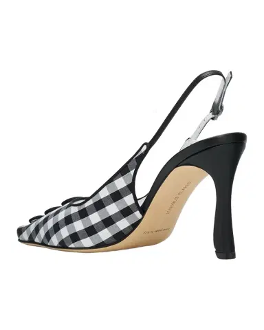 Manolo Blahnik 90mm Alexa Gingham Slingback Pumps | Thumbnail 1 Manolo Blahnik 90mm Alexa Gingham Slingback Pumps | Thumbnail 1