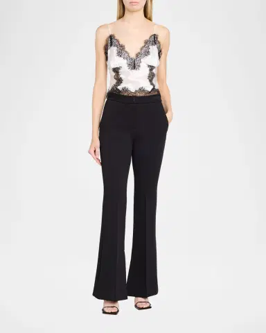 L'Agence Kimber Lace-Trim Silk Cami | Thumbnail 2 L'Agence Kimber Lace-Trim Silk Cami | Thumbnail 2