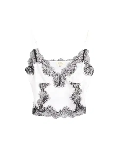 L'Agence Kimber Lace-Trim Silk Cami | Thumbnail 5 L'Agence Kimber Lace-Trim Silk Cami | Thumbnail 5