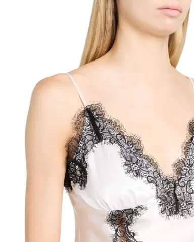 L'Agence Kimber Lace-Trim Silk Cami | Thumbnail 1 L'Agence Kimber Lace-Trim Silk Cami | Thumbnail 1