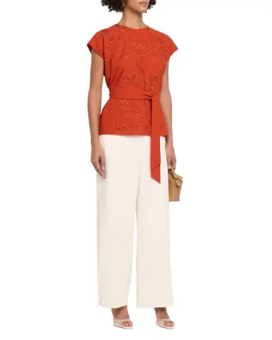 Elie Tahari Pintuck Straight-Leg Pants | Thumbnail 1 Elie Tahari Pintuck Straight-Leg Pants | Thumbnail 1