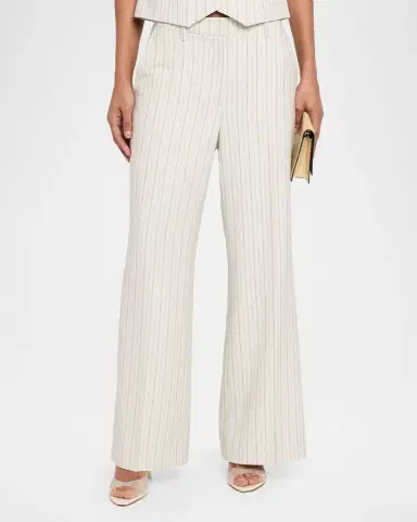 Elie Tahari The Liliana Striped Straight-Leg Pants | Thumbnail 3 Elie Tahari The Liliana Striped Straight-Leg Pants | Thumbnail 3