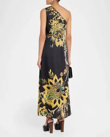 Elie Tahari The Addison One-Shoulder Floral Maxi Dress | Thumbnail 2 Elie Tahari The Addison One-Shoulder Floral Maxi Dress | Thumbnail 2