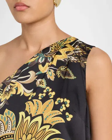 Elie Tahari The Addison One-Shoulder Floral Maxi Dress | Thumbnail 4 Elie Tahari The Addison One-Shoulder Floral Maxi Dress | Thumbnail 4