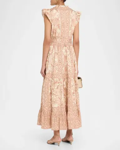 Elie Tahari The Eden Tiered Floral-Print Cotton Maxi Dress | Thumbnail 2 Elie Tahari The Eden Tiered Floral-Print Cotton Maxi Dress | Thumbnail 2