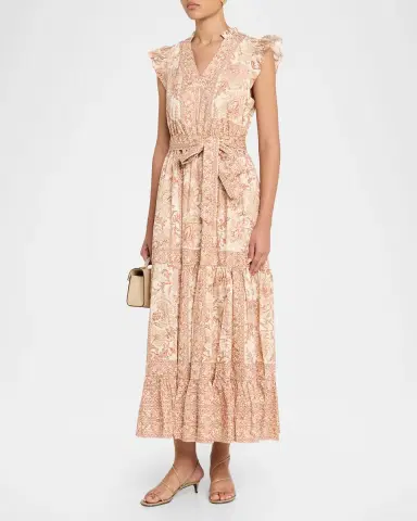 Elie Tahari The Eden Tiered Floral-Print Cotton Maxi Dress | Thumbnail 3 Elie Tahari The Eden Tiered Floral-Print Cotton Maxi Dress | Thumbnail 3