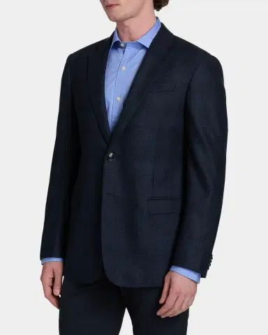 Giorgio Armani Men's Wool and Cashmere Soft Check Sport Coat | Thumbnail 6 Giorgio Armani Men's Wool and Cashmere Soft Check Sport Coat | Thumbnail 6