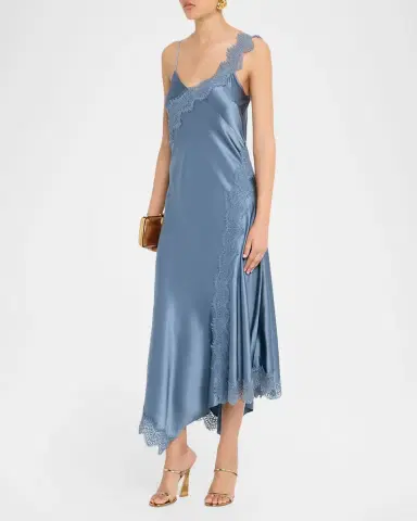 Veronica Beard Vernon Lace Silk Slip Dress | Thumbnail 3 Veronica Beard Vernon Lace Silk Slip Dress | Thumbnail 3