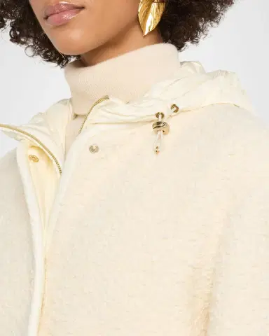 Moncler Hylesine Boucle Jacket w/ Quilted Hood | Thumbnail 4 Moncler Hylesine Boucle Jacket w/ Quilted Hood | Thumbnail 4