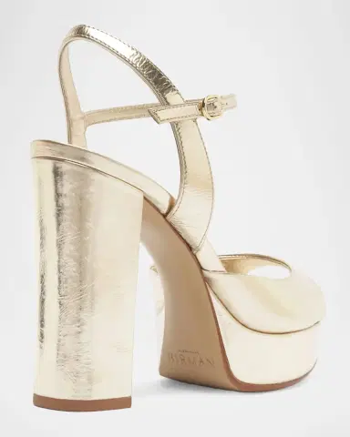 Alexandre Birman 110mm Amy Metallic Platform Sandals | Thumbnail 3 Alexandre Birman 110mm Amy Metallic Platform Sandals | Thumbnail 3