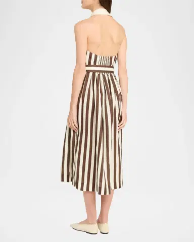 Cara Cara Quentin Belted Halter Midi Dress | Thumbnail 2 Cara Cara Quentin Belted Halter Midi Dress | Thumbnail 2