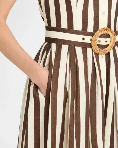 Cara Cara Quentin Belted Halter Midi Dress | Thumbnail 4 Cara Cara Quentin Belted Halter Midi Dress | Thumbnail 4
