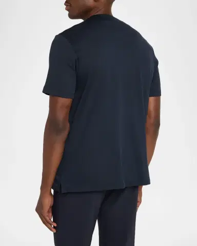 Brioni Men's Sea Island Cotton Crewneck T-Shirt | Thumbnail 2 Brioni Men's Sea Island Cotton Crewneck T-Shirt | Thumbnail 2