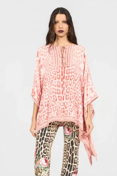 Roberto Cavalli Jaguar Pink Print Kaftan | Thumbnail 2 Roberto Cavalli Jaguar Pink Print Kaftan | Thumbnail 2