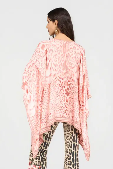 Roberto Cavalli Jaguar Pink Print Kaftan | Thumbnail 3 Roberto Cavalli Jaguar Pink Print Kaftan | Thumbnail 3