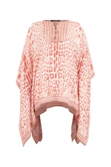 Roberto Cavalli Jaguar Pink Print Kaftan | Thumbnail 1 Roberto Cavalli Jaguar Pink Print Kaftan | Thumbnail 1
