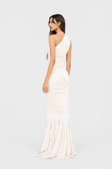 Roberto Cavalli Serpentine Ivory Dress | Thumbnail 3 Roberto Cavalli Serpentine Ivory Dress | Thumbnail 3