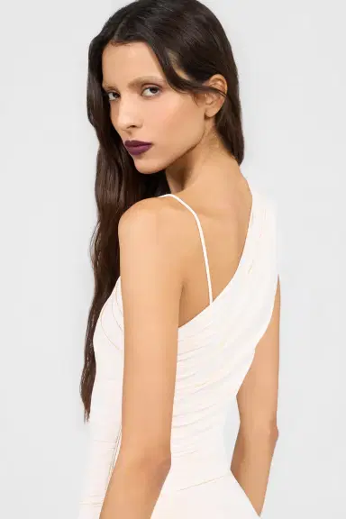 Roberto Cavalli Serpentine Ivory Dress | Thumbnail 5 Roberto Cavalli Serpentine Ivory Dress | Thumbnail 5