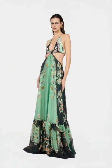 Roberto Cavalli Kimono Print Silk Maxi Dress | Thumbnail 2 Roberto Cavalli Kimono Print Silk Maxi Dress | Thumbnail 2
