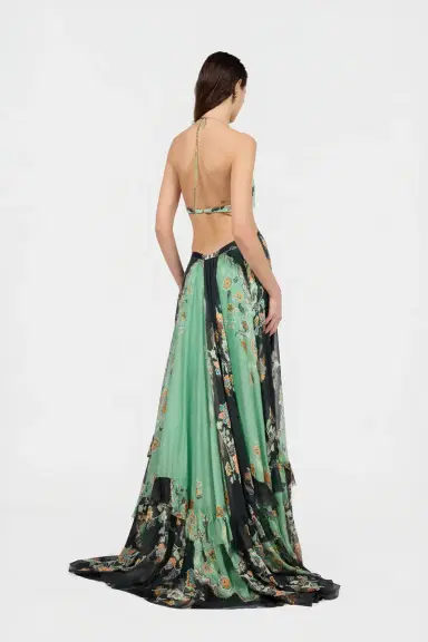 Roberto Cavalli Kimono Print Silk Maxi Dress | Thumbnail 3 Roberto Cavalli Kimono Print Silk Maxi Dress | Thumbnail 3