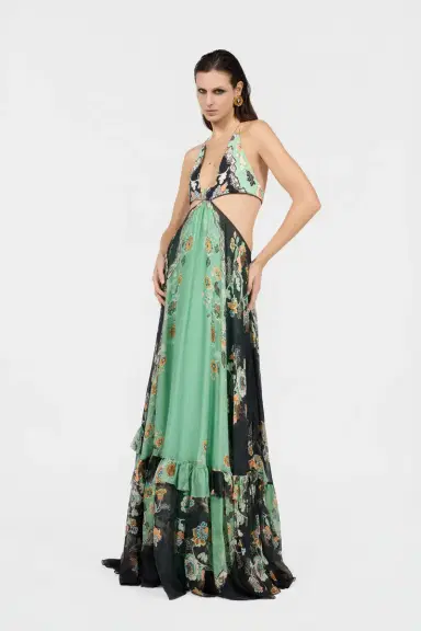 Roberto Cavalli Kimono Print Silk Maxi Dress | Thumbnail 6 Roberto Cavalli Kimono Print Silk Maxi Dress | Thumbnail 6