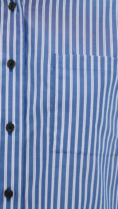 rag & bone Connie hort leeve tripe hirt Blue tripe | Thumbnail 6 rag & bone Connie hort leeve tripe hirt Blue tripe | Thumbnail 6