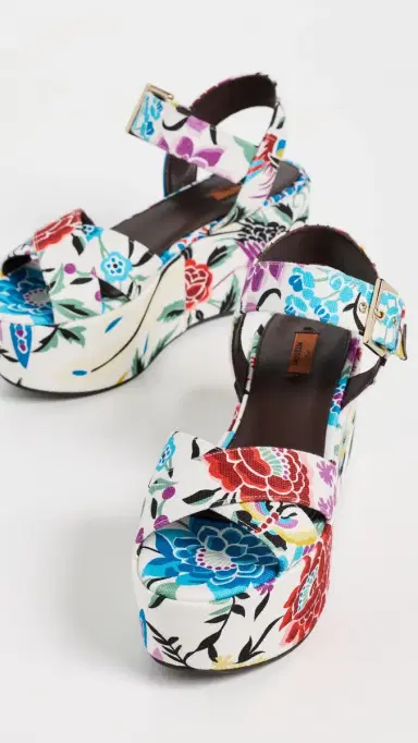 Missoni Julia Platform Sandals Julia Canvas Samoa Floral Print | Thumbnail 5 Missoni Julia Platform Sandals Julia Canvas Samoa Floral Print | Thumbnail 5
