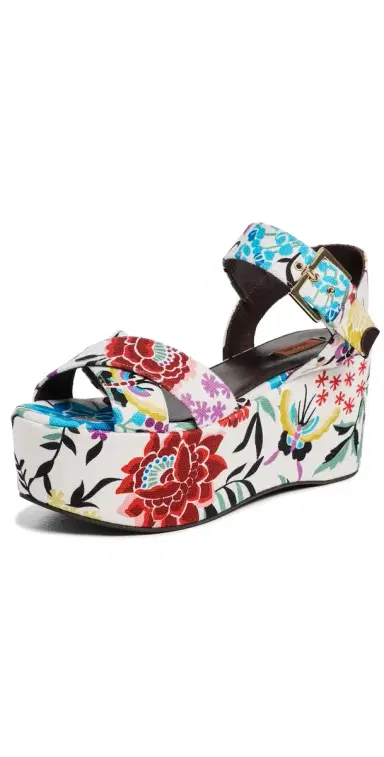 Missoni Julia Platform Sandals Julia Canvas Samoa Floral Print | Thumbnail 1 Missoni Julia Platform Sandals Julia Canvas Samoa Floral Print | Thumbnail 1